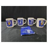 4 collectible mugs feature the iconic "Morton