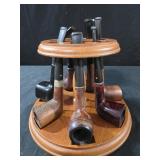 vintage carousel tobacco pipe stand 7 smoking