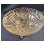 Vintage Clear Anchor Hocking Swirl Design 3