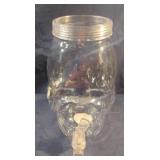 Plastic skull 1 gal beverage dispenser