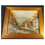 John Zaccheo framed artwork 12 x 10 1/4