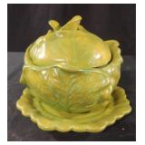 Vintage Holland Mold 3 piece green cabbage soup