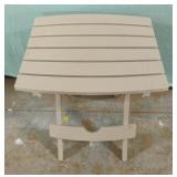 Foldable plastic outdoor table. Grey