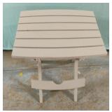Foldable plastic outdoor table. Grey