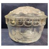 Vintage KIG Indonesia Glass Trinket dish