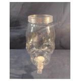 Plastic skull 1 gal beverage dispenser