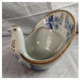 Vintage Mexico El Palomar Pottery Bird Planter