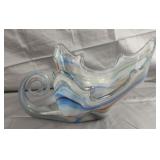 Murano style hand blown art glass bowl