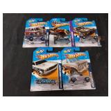 Hotwheels. New packaged. 5 total
