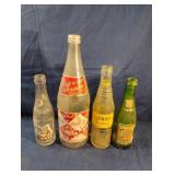 Vintage glass soda bottles