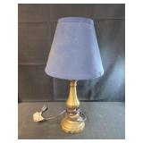 17" lamp blue shade