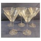 Martini glasses. Set of 5