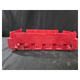 Red Coca-Cola plastic crate, 17x5x12