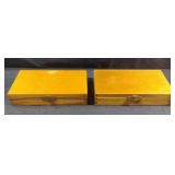 2 handmade wood boxes