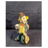 Ceramic clown statue