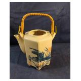 Japanese style porcelain tea pot