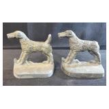 Antique Airedale Terrier Bookends Cast-Iron Set