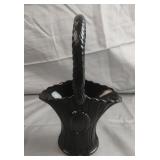 Vintage Westmoreland glass handled basket