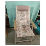 Outdoor metal foldable lawn chair