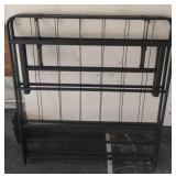 Metal foldable twin size cot with mattress