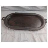 Vintage Cast Iron No. 8 Gate Marked Oval Griddle