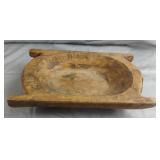 Hand carved wood bowl