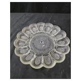 vintage Indiana Glass clear hobnail deviled egg