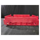 vintage red Coca-Cola plastic crate, 17x5x12