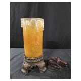 Tiffany-style accent table lamp featuring a