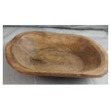 Hand carved wood bowl