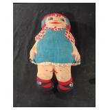 Vintage Raggedy Ann pillow
