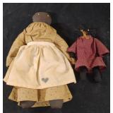 Vintage handmade African American dolls