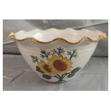 Nichols Pottery sunflower bowl