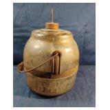 Vintage Glass Antique Kerosene Jar with Handle