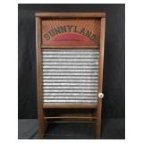 vintage Sunnyland washboard cabinet towel holder