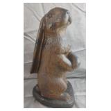 Cement rabbit statue. No shipping