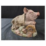 "Harley" pig figurine sculpted by Tim Wolfe for