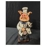 13 5" chef pig statue
