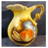 Vintage porcelain hand painted pitcher