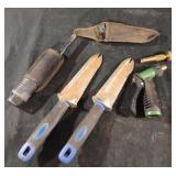 Gardening tools and water hose nozzles