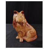 Vintage ceramic Collie figurine. Made in Brazil