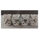 Decorative metal napkin rings