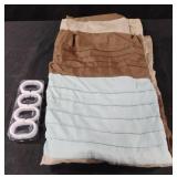 Shower curtain with rings