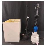 Lamps and a lamp shade