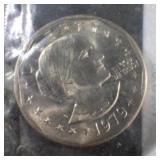 1979 Susan B Anthony dollar coin