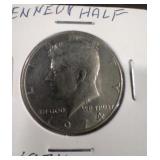 1974 Kennedy half dollar