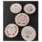 Vintage decorative kitchen ceramic plates