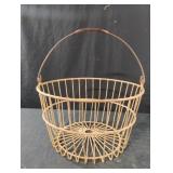 Vintage metal egg basket