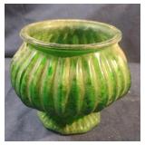 Vintage E. O. Brody Co. emerald green footed