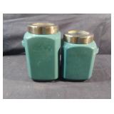 Aqua blue canisters